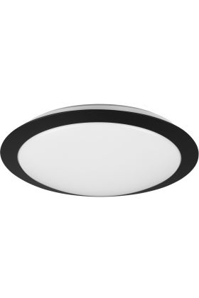 Trio Umberto 680310132 mat zwarte badkamer plafonniere