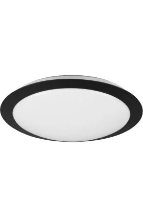 Trio Umberto 680310132 mat zwarte badkamer plafonniere