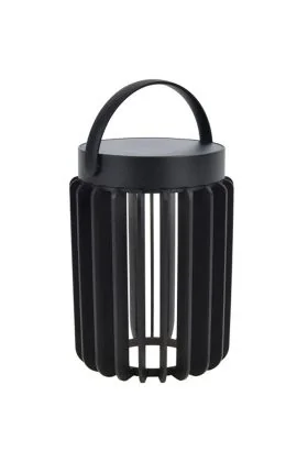 Solarlamp Kozy zwart 19cm