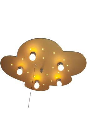 Niermann Wolk 7011 goud kleurige plafondlamp