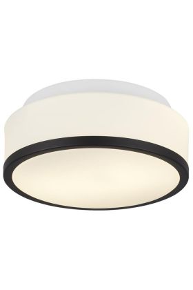 Searchlight Cheese 7039-23BK zwarte badkamer plafondlamp
