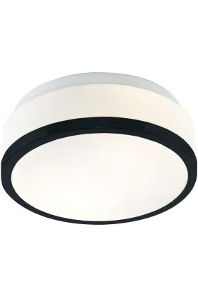 Searchlight Cheese 7039-28BK zwarte badkamer plafondlamp