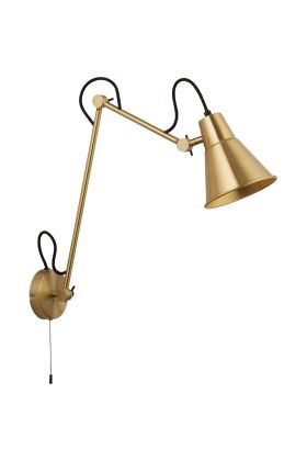 Searchlight Swing Arm 7403PB messing kleurige wandspot