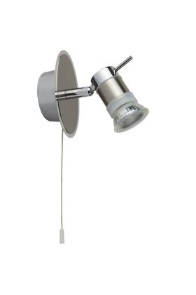 Searchlight Aries 7441CC-LED staal kleurige badkamer wandspot