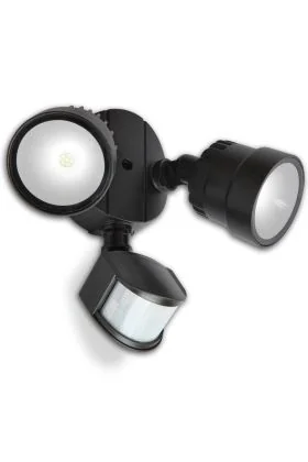 Lutec Shrimp 7622104330 zwarte beveiliging buitenlamp