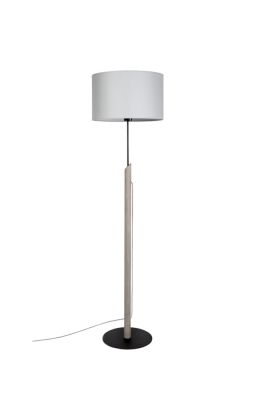 Britop Colette 762217104 grijze vloerlamp van grenen en textiel
