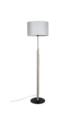 Britop Colette 762217104 grijze vloerlamp van grenen en textiel
