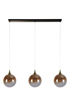 Searchlight Alchemy 76410-3BK amber ombre glazen hanglamp