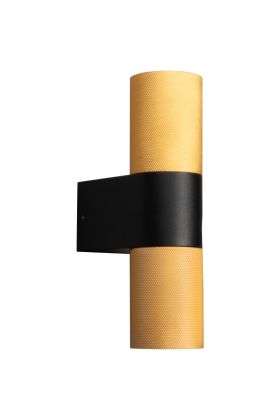 Konstsmide Temi 7667-758 mat zwart met messing buitenlamp