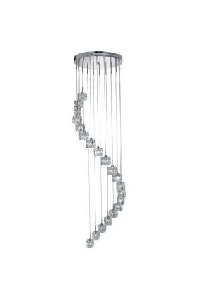 Hanglamp Ice Cube glas 45cm