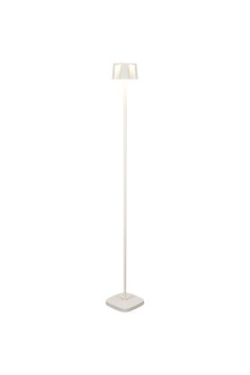 Konstsmide Nice 7831-250 mat witte terraslamp op batterijen