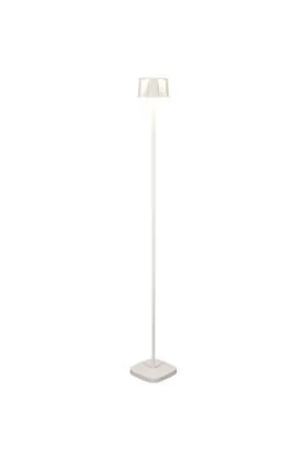 Konstsmide Nice 7831-250 mat witte terraslamp op batterijen