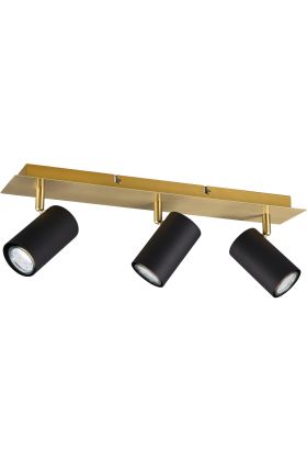 Trio Marley 802400380 mat zwarte met goud spot