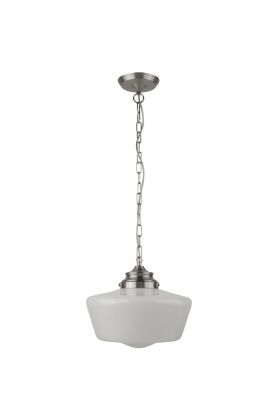 Searchlight School House 8071-1SS hanglamp voor de vochtige omgeving