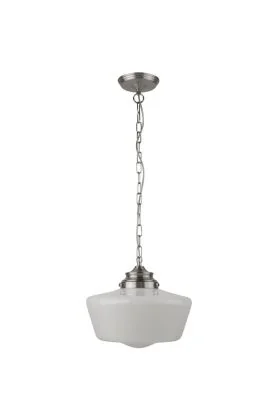 Searchlight School House 8071-1SS hanglamp voor de vochtige omgeving