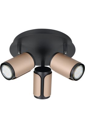 Trio Gillan 814530365 zwart met koffiekleurige spot