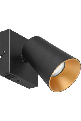 Trio Sharp 817170132 zwarte spot met gouden binnenzijde