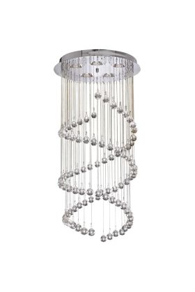 Searchlight Hallway 8843CC chromen plafondlamp met kristallen