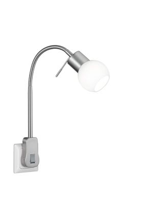 Trio Fred 891770107 stekkerlamp staal
