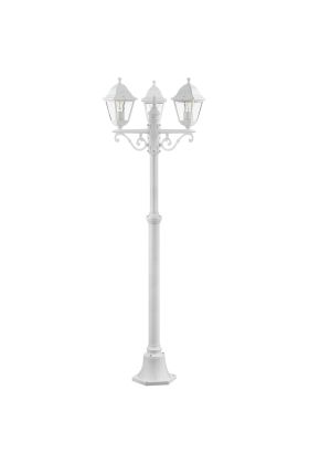 Brilliant Nissie 90995A05 mat witte lantaarnpaal