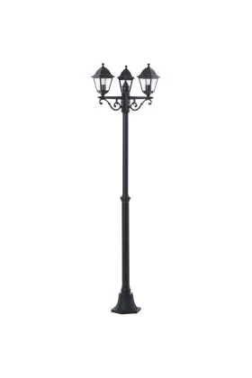 Brilliant Nissie 90995A06 mat zwarte lantaarnpaal