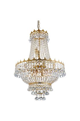 Searchlight Versailles 9112-52GO goud kleurige zakkroonluchter
