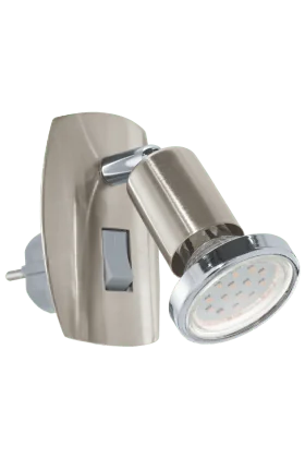 Eglo Mini 4 LED stekkerlamp 92924 nikkel