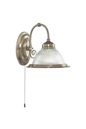 Searchlight American DIner 9341-1 bronskleurige wandlamp