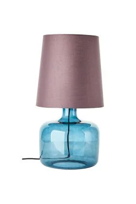 Brilliant Hydra 94583/03 donker blauwe glazen tafellamp