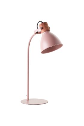 Brilliant Erena 94555/04 roze tafellamp met hout