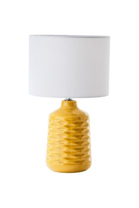 Brilliant Ilysa 94569/72 geel met witte tafellamp