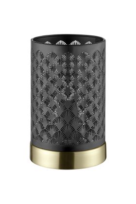 Brilliant Neolia 94963/86 zwart met goud kleurige tafellamp