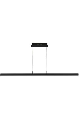 Searchlight Tribeca 96381-1BK zwarte hanglamp met dimmer