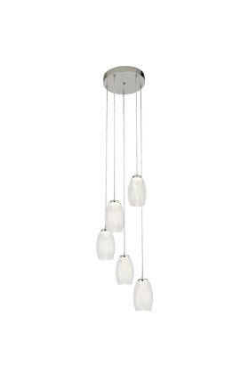 Searchlight Cyclone 97291-5CL chromen hanglamp