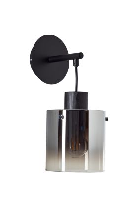 Wandlamp Simonis rookglas 34cm