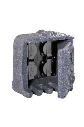 Trio Buitenstopcontact 9962-11 grijs
