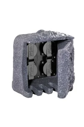 Trio Buitenstopcontact 9962-11 grijs