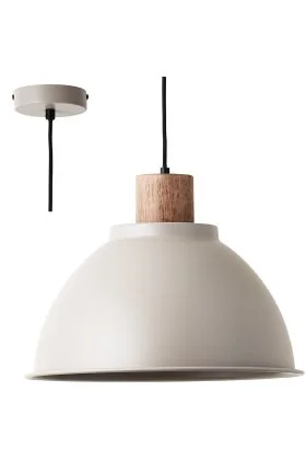 Brilliant Erena 99836/20 taupe hanglamp met hout