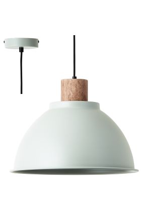Brilliant Erena 99836/63 groene hanglamp met hout