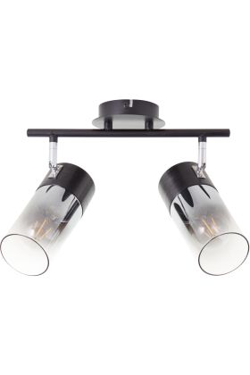 Brilliant Alia 99862/93 zwart met rookglazen spot