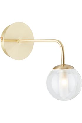 Brilliant Gitse 99906/18 goud kleurige badkamer wandlamp
