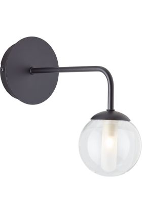 Brilliant Gitse 99906/76 zwart badkamer wandlamp