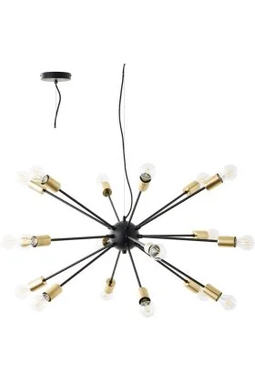 Brilliant Dree 99909/78 grote zwarte hanglamp