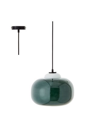 Brilliant Blop 99860/04 groene hanglamp van glas