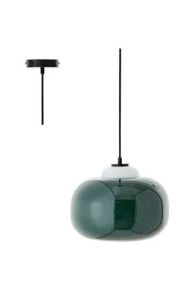 Brilliant Blop 99860/04 groene hanglamp van glas