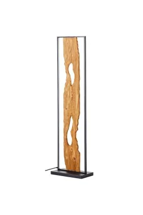 Brilliant Chaumont G94542/76 metalen vloerlamp met hout