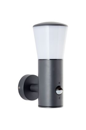 Brilliant Cliff 96476/63 antraciet grijze buitenlamp met bewegingsmelder
