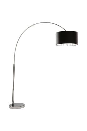 Searchlight Giant Arc EU1013CC chromen booglamp met zwarte kap