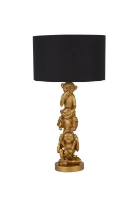 Searchlight Wise Monkeys EU1030GO horen zien en zwijgen tafellamp
