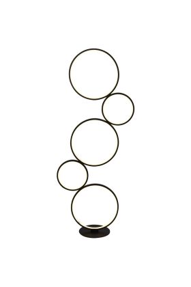 Searchlight Cirque EU25771-5BK zwart metalen vloerlamp